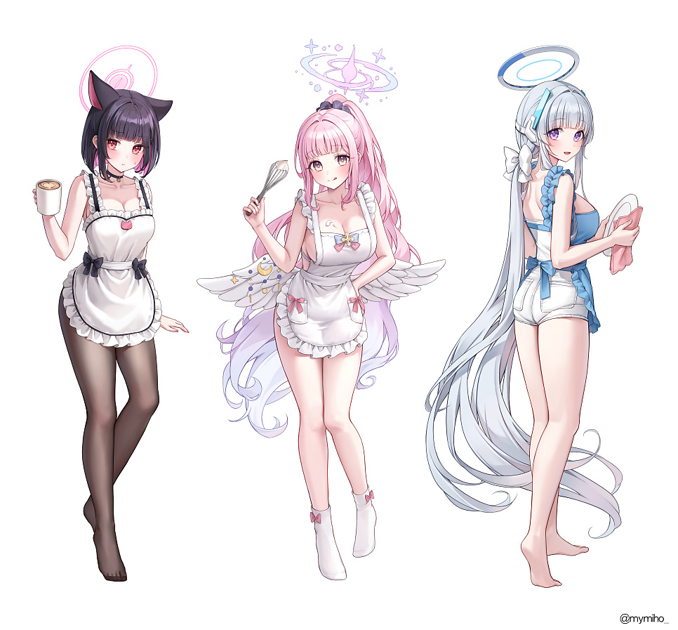 好身材的萌妹子们！韩国画师miho(ミホ)的插画作品