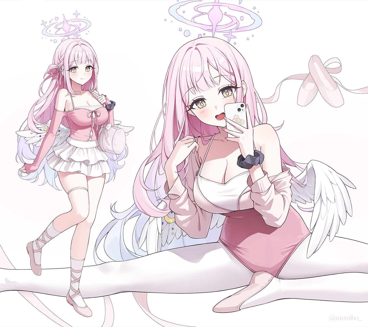 好身材的萌妹子们！韩国画师miho(ミホ)的插画作品