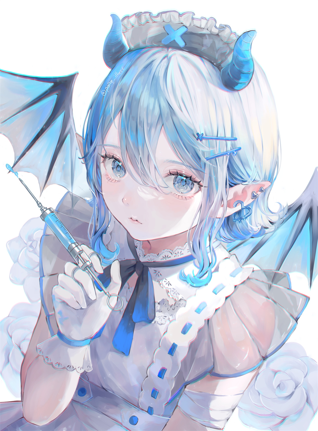 虚拟主播 白银诺艾尔 宝钟玛琳 初音未来JK装