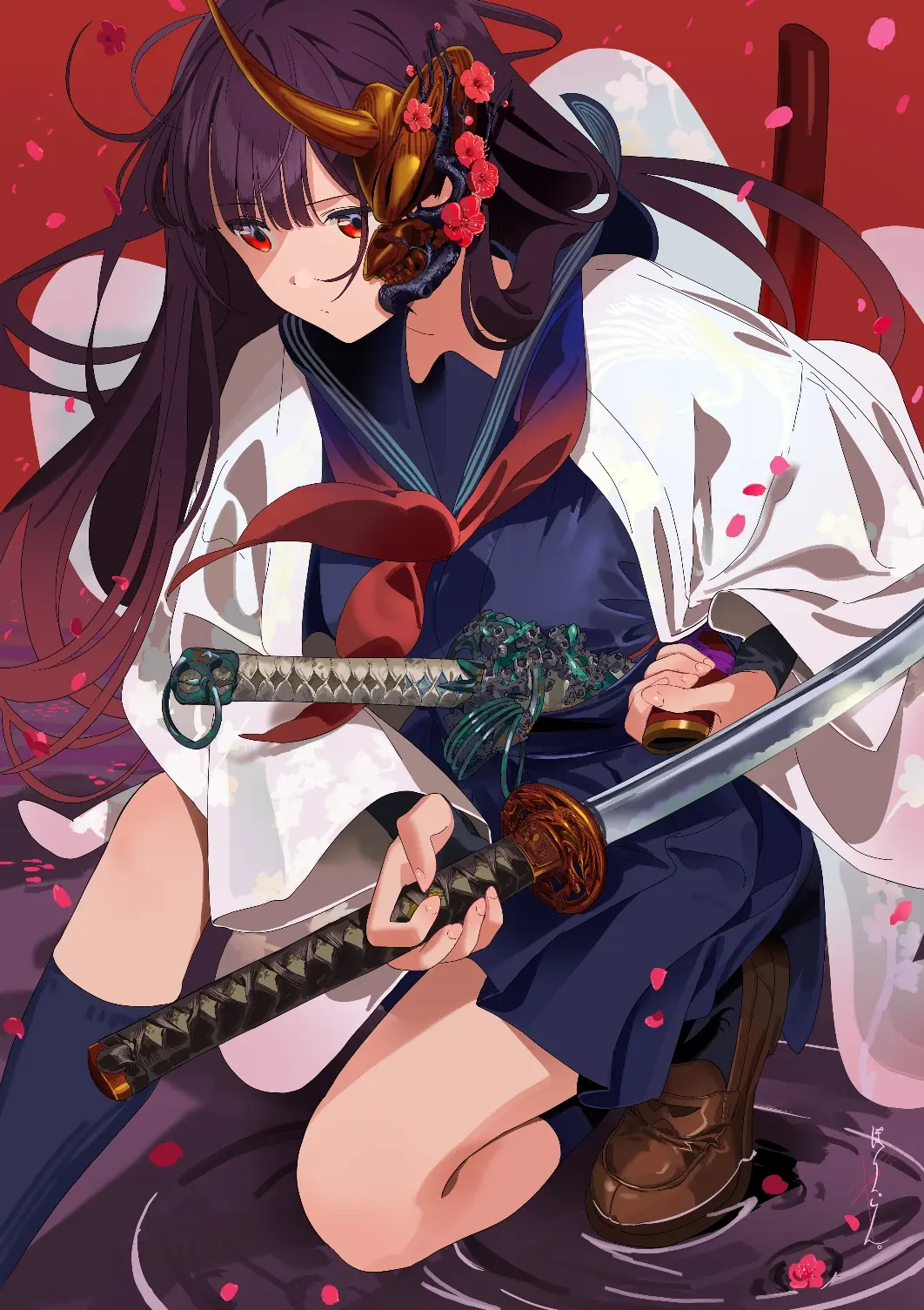 锋芒毕露 – 「日本刀和女子」插画特辑