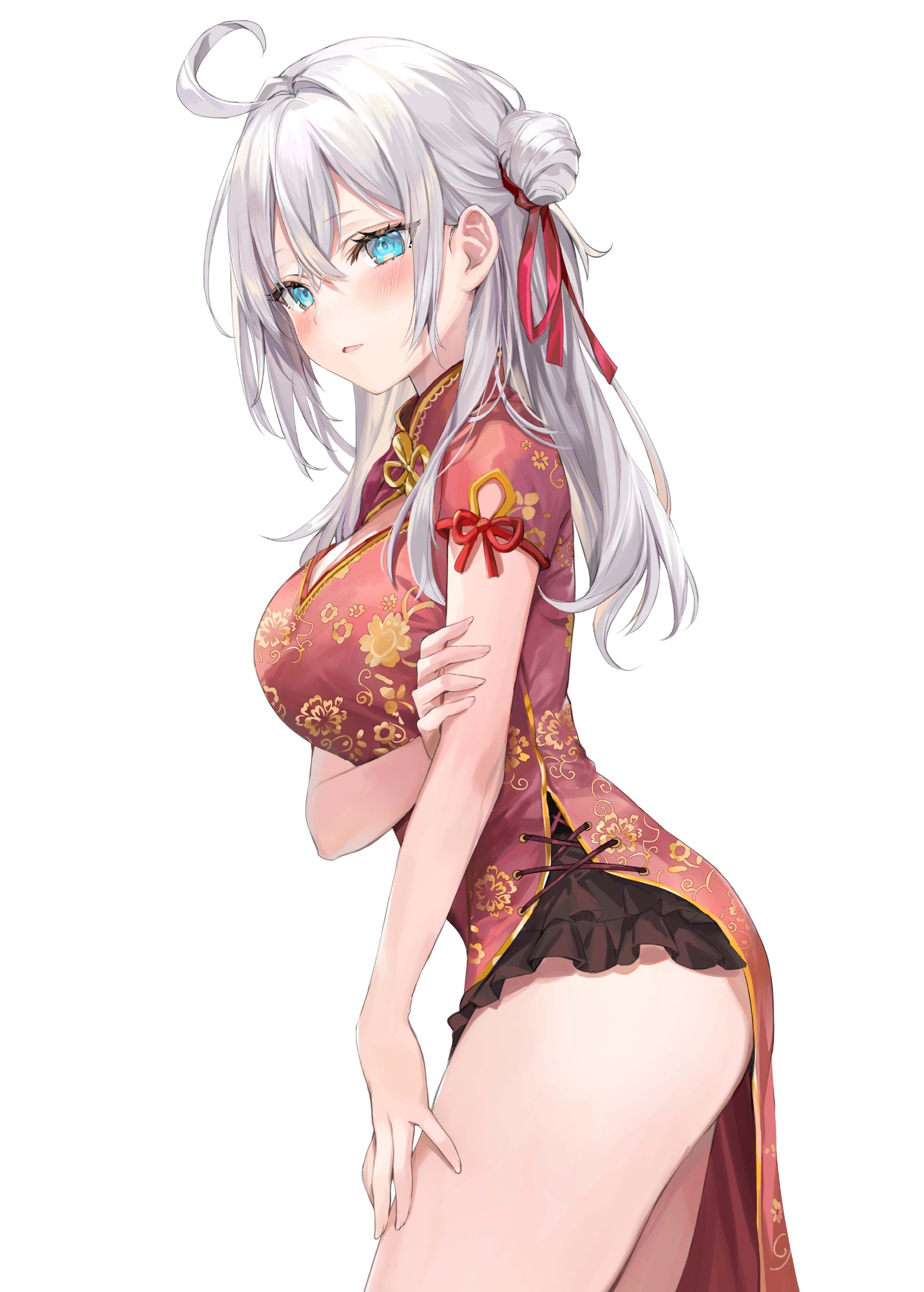 可爱白发傲娇JK!《邻座艾莉同学》官推壁纸插图专辑