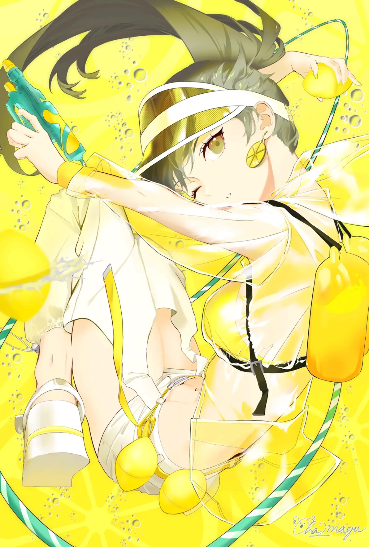 可爱又防晒♡ – 无顶遮阳帽插画特辑