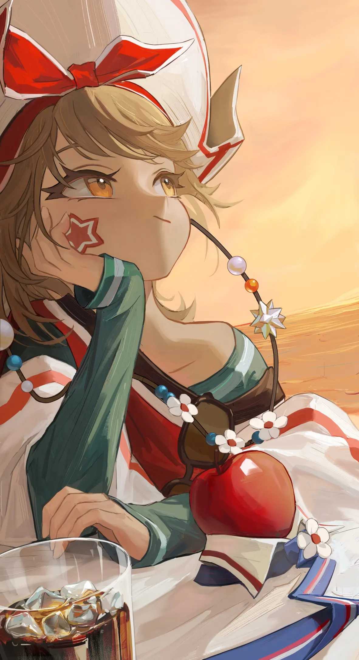 嘟嘟的脸颊♡ – 托腮女子插画特辑