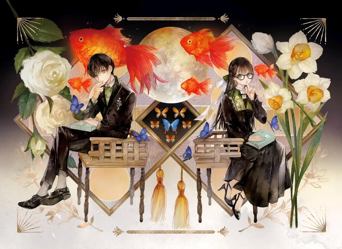 优雅泳姿 – 金鱼插画特辑