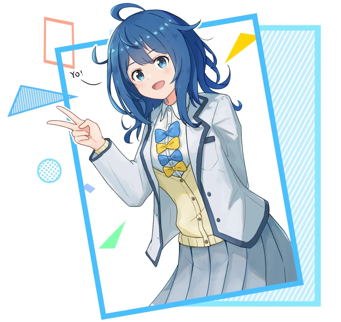 阳光又积极♪ – 剪刀手插画特辑