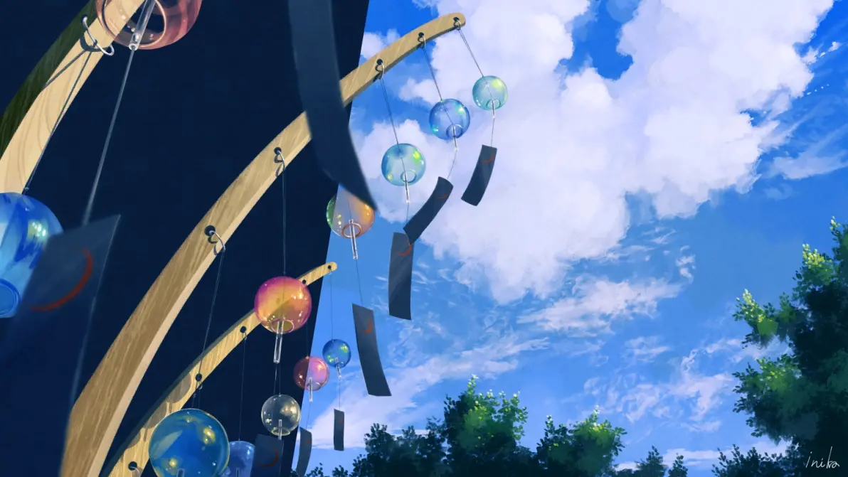 清凉治愈的声音 – 风铃插画特辑