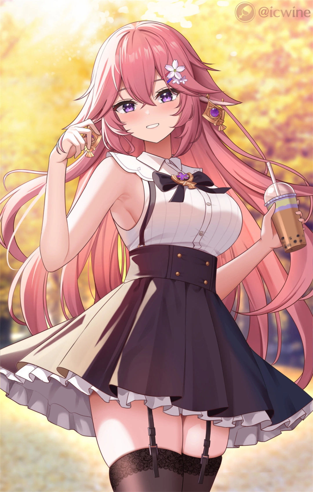 《第二期》性情多变的屑狐狸来了，原神 八重神子狐耳