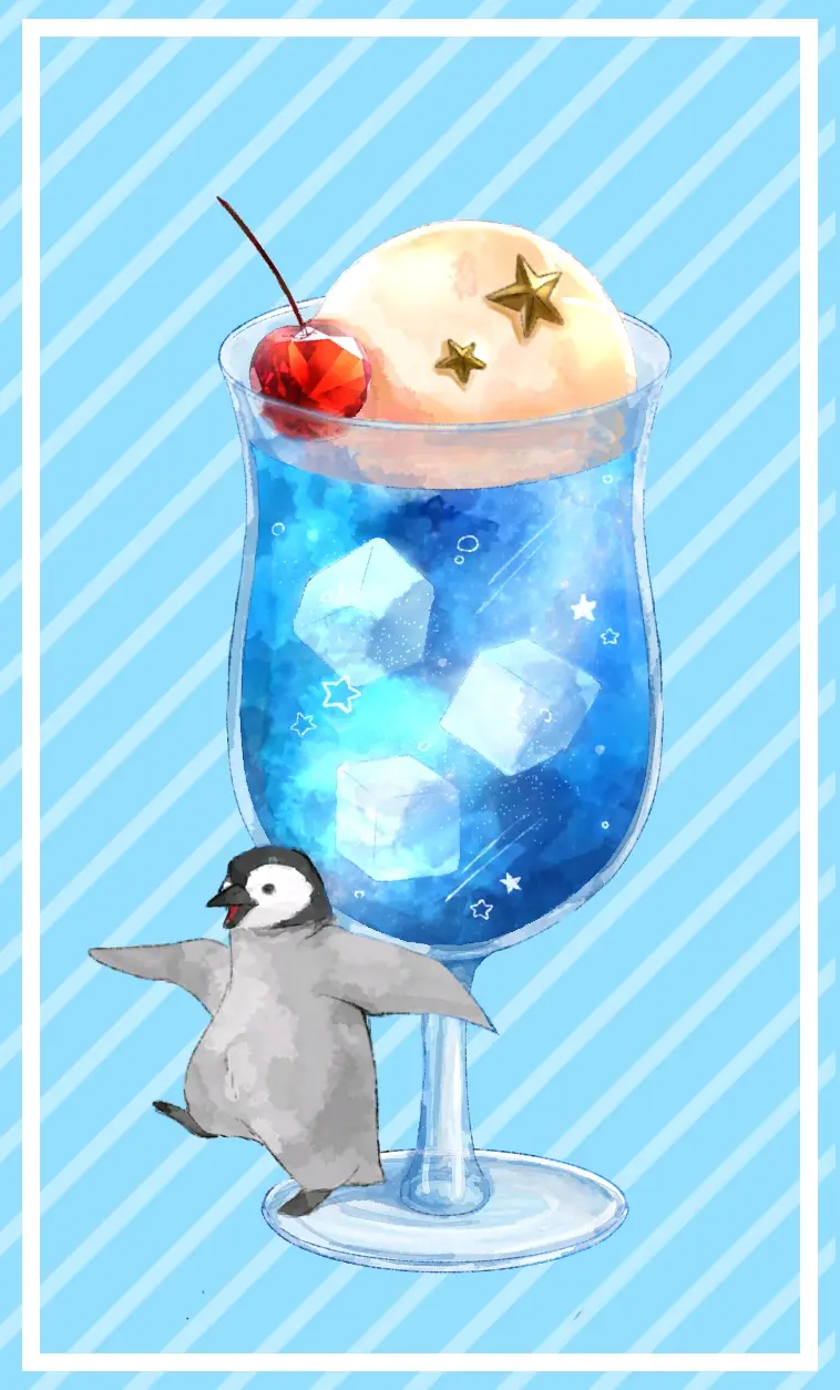 甜蜜又清爽♡ – 冰淇淋汽水插画特辑