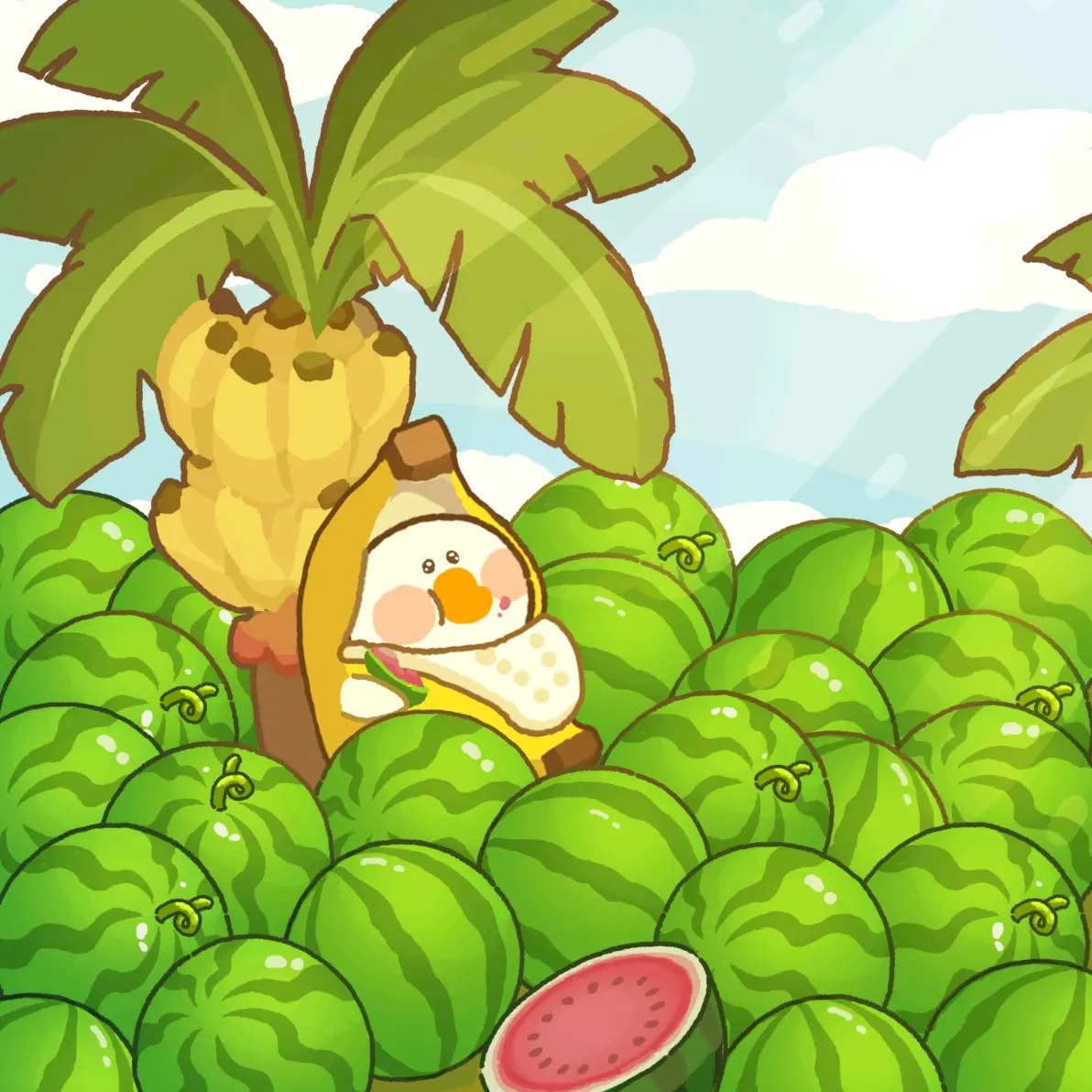 夏日回忆 – 西瓜插画特辑