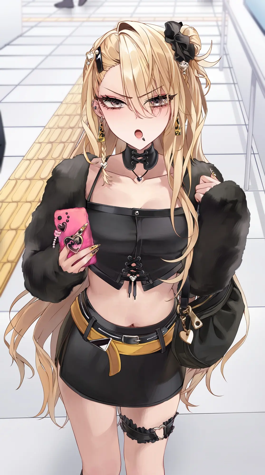 若隐若现的亮点 – 耳环女子插画特辑