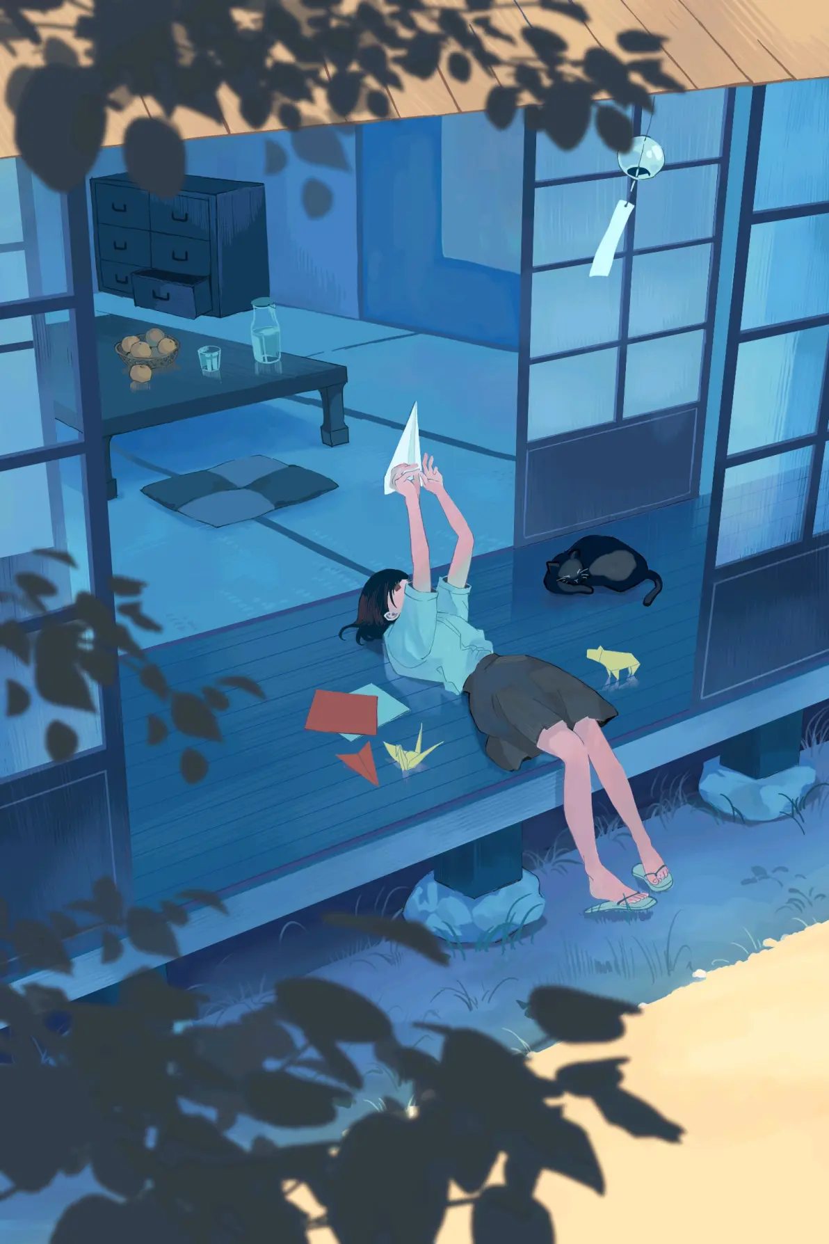 极具氛围的场所 – 廊台插画特辑