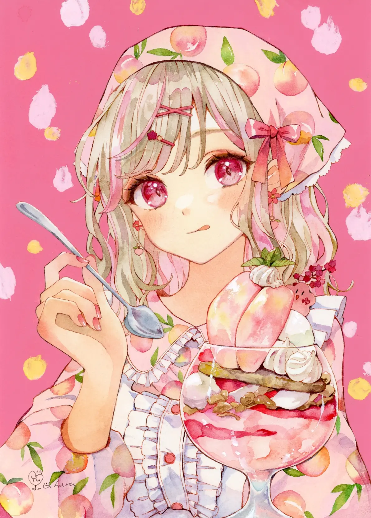 满满的甜蜜♡ – 芭菲插画特辑