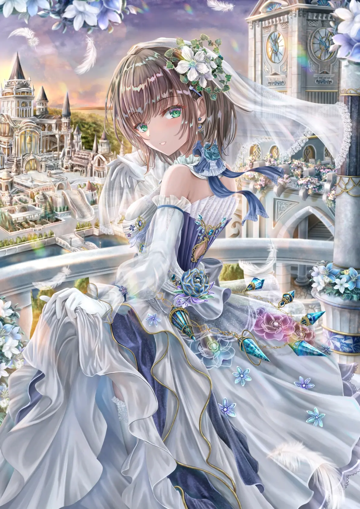 包裹幸福的瞬间♡ – 婚纱插画特辑