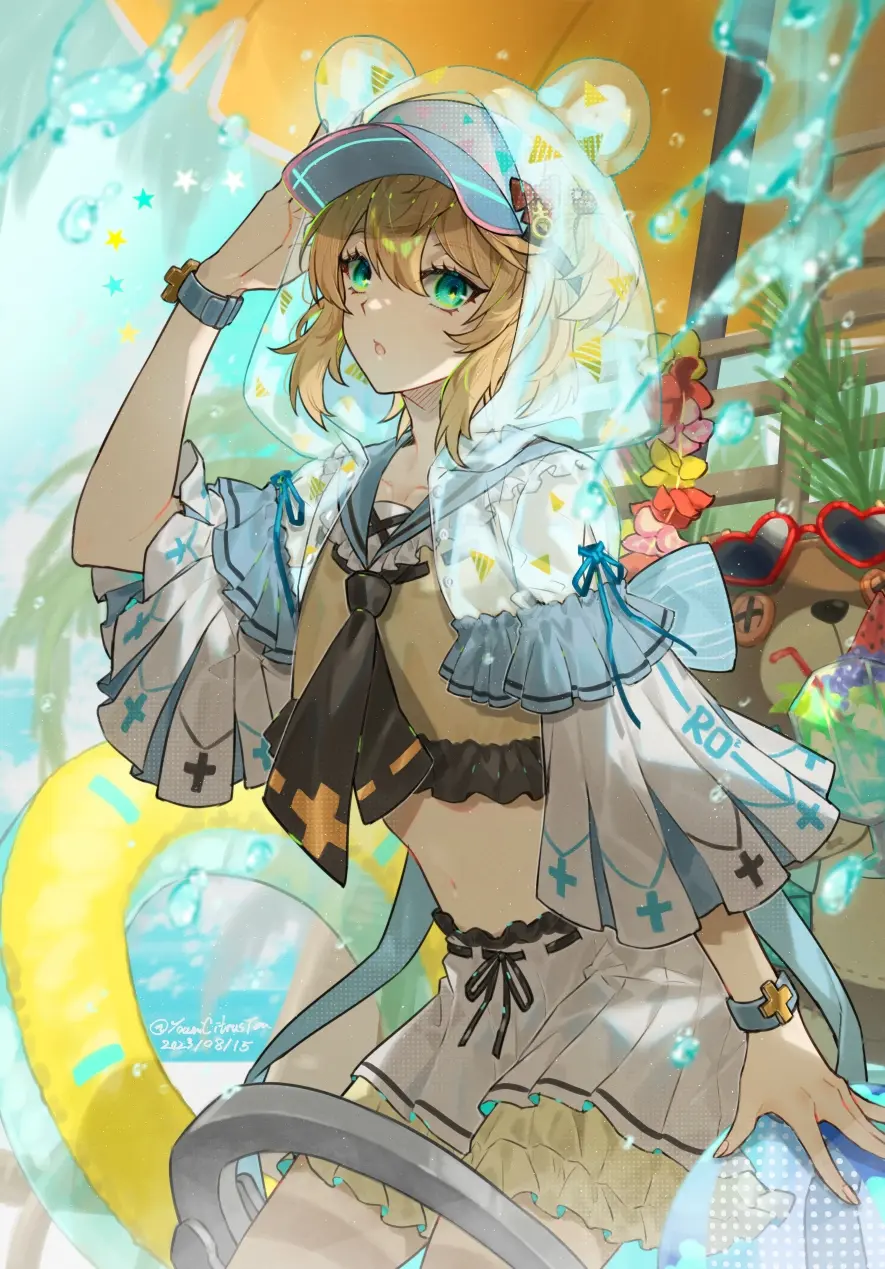 可爱又防晒♡ – 无顶遮阳帽插画特辑