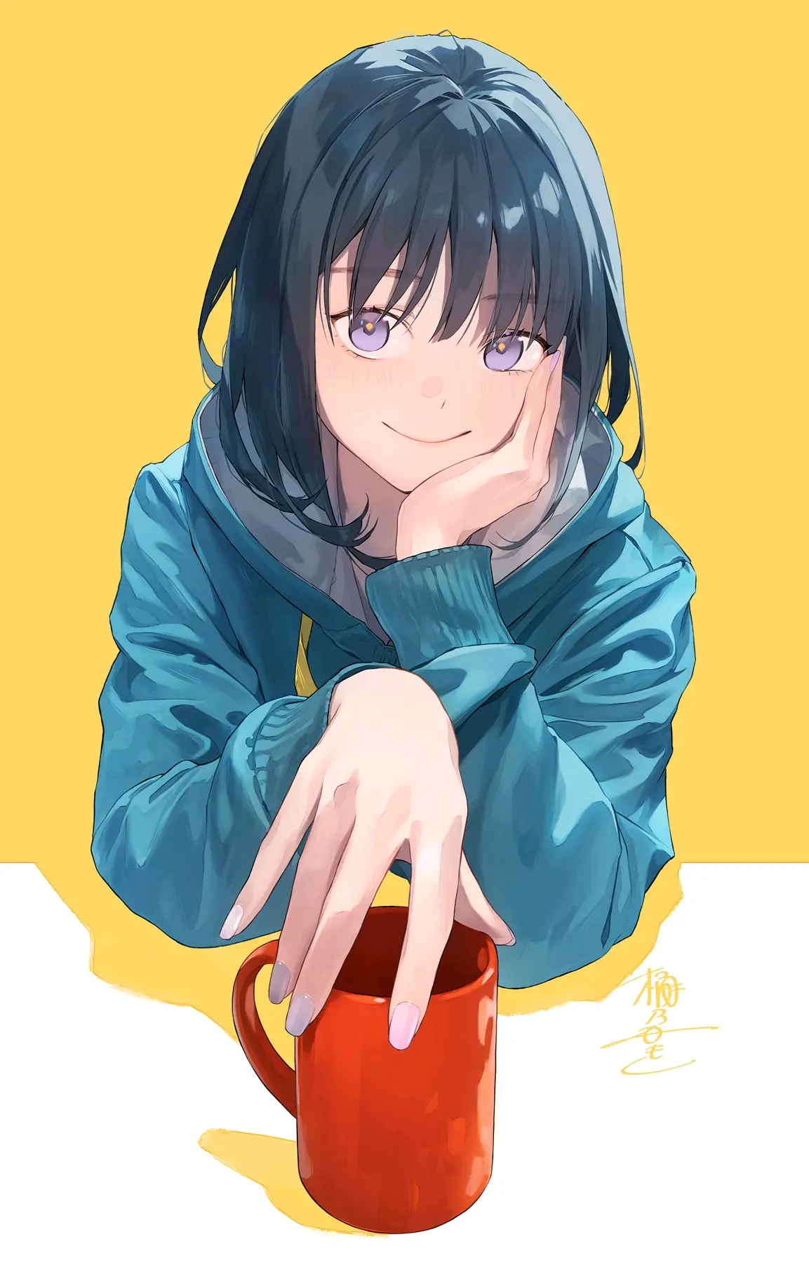 嘟嘟的脸颊♡ – 托腮女子插画特辑