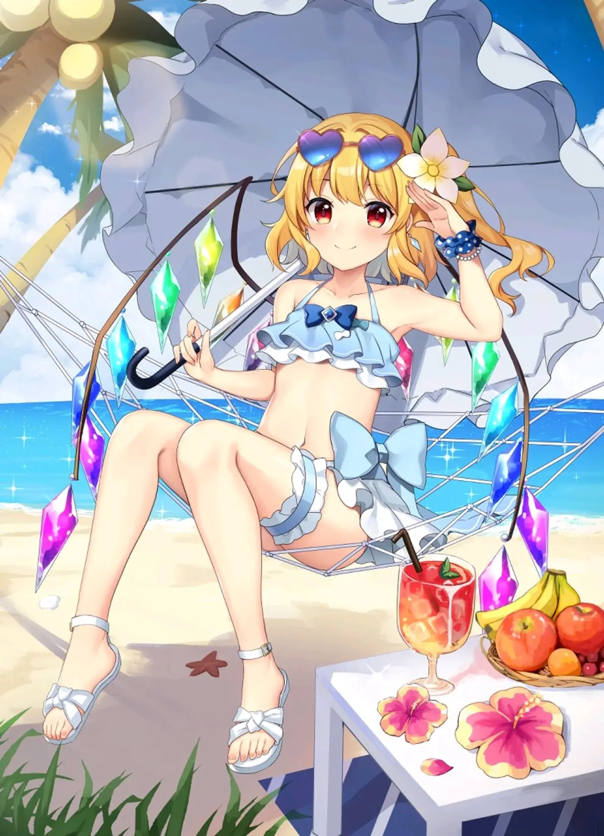 轻飘飘♡ – 荷叶边比基尼＆泳衣插画特辑