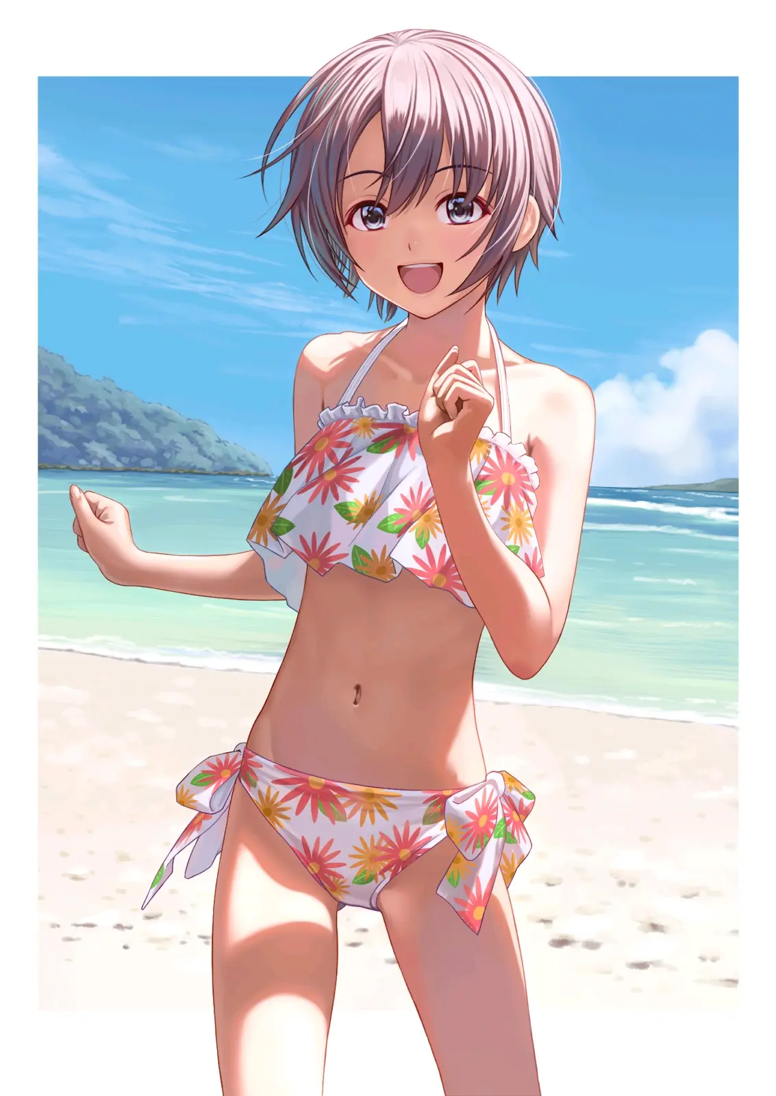 轻飘飘♡ – 荷叶边比基尼＆泳衣插画特辑