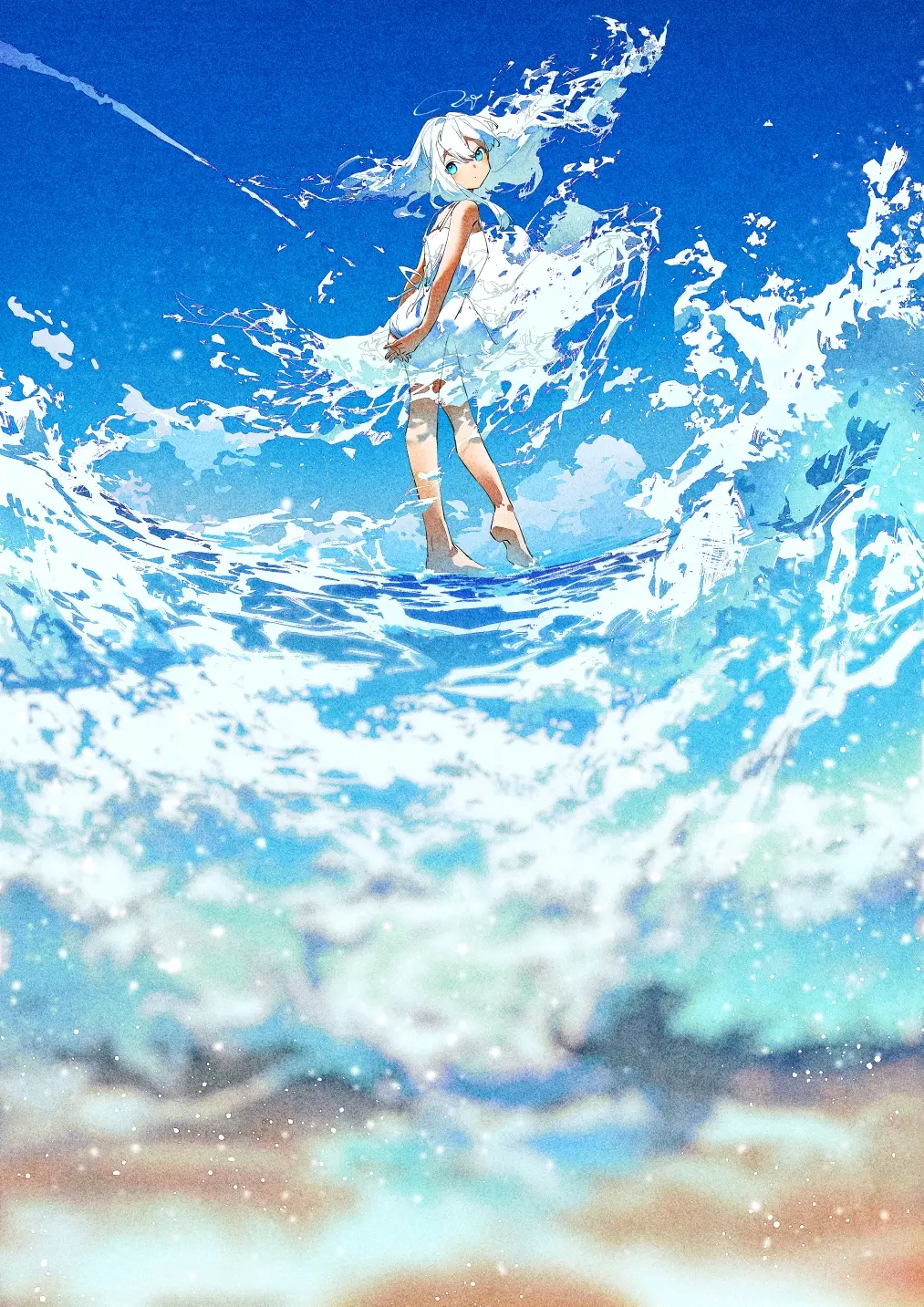 凉爽的临场感 – 水插画特辑