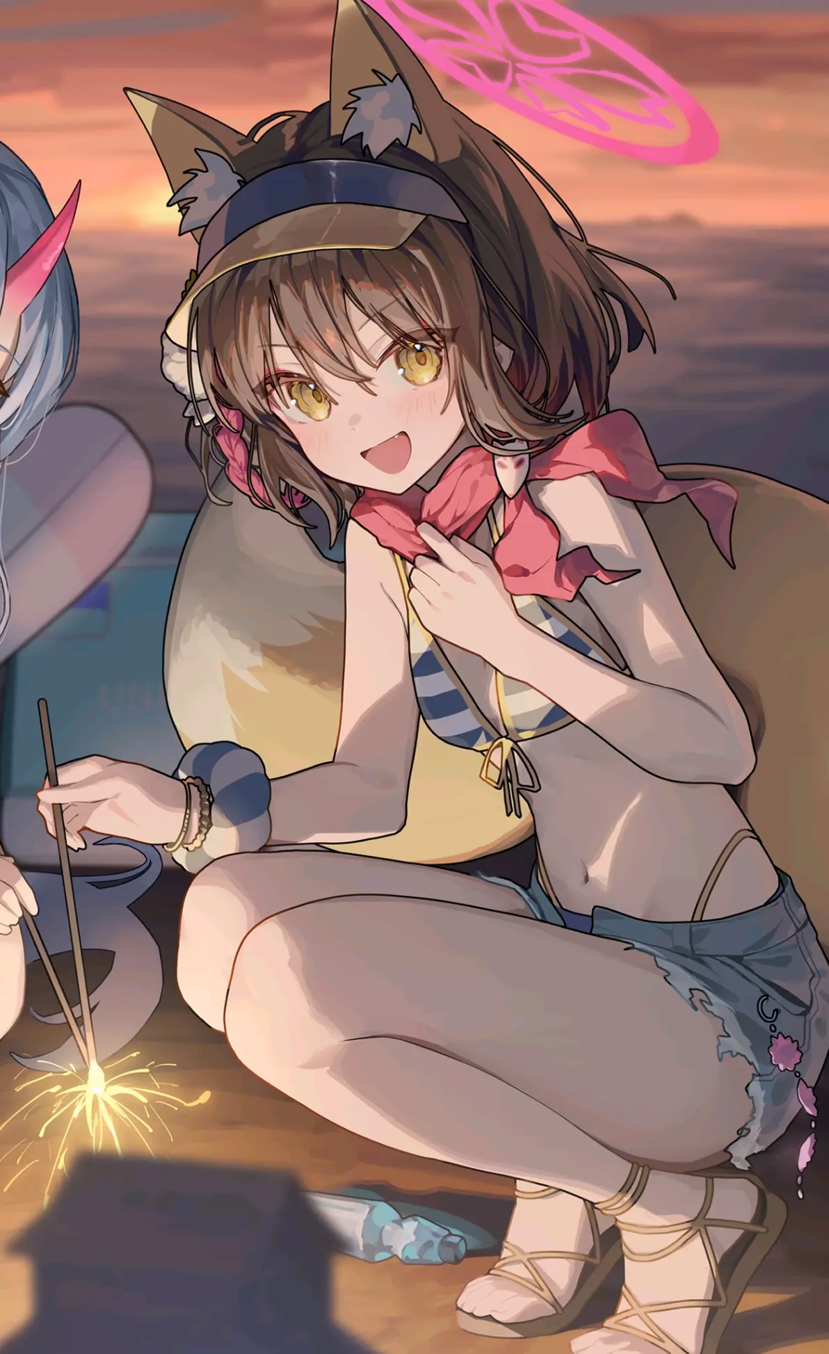 海边的亮点♡ – 花纹比基尼插画特辑