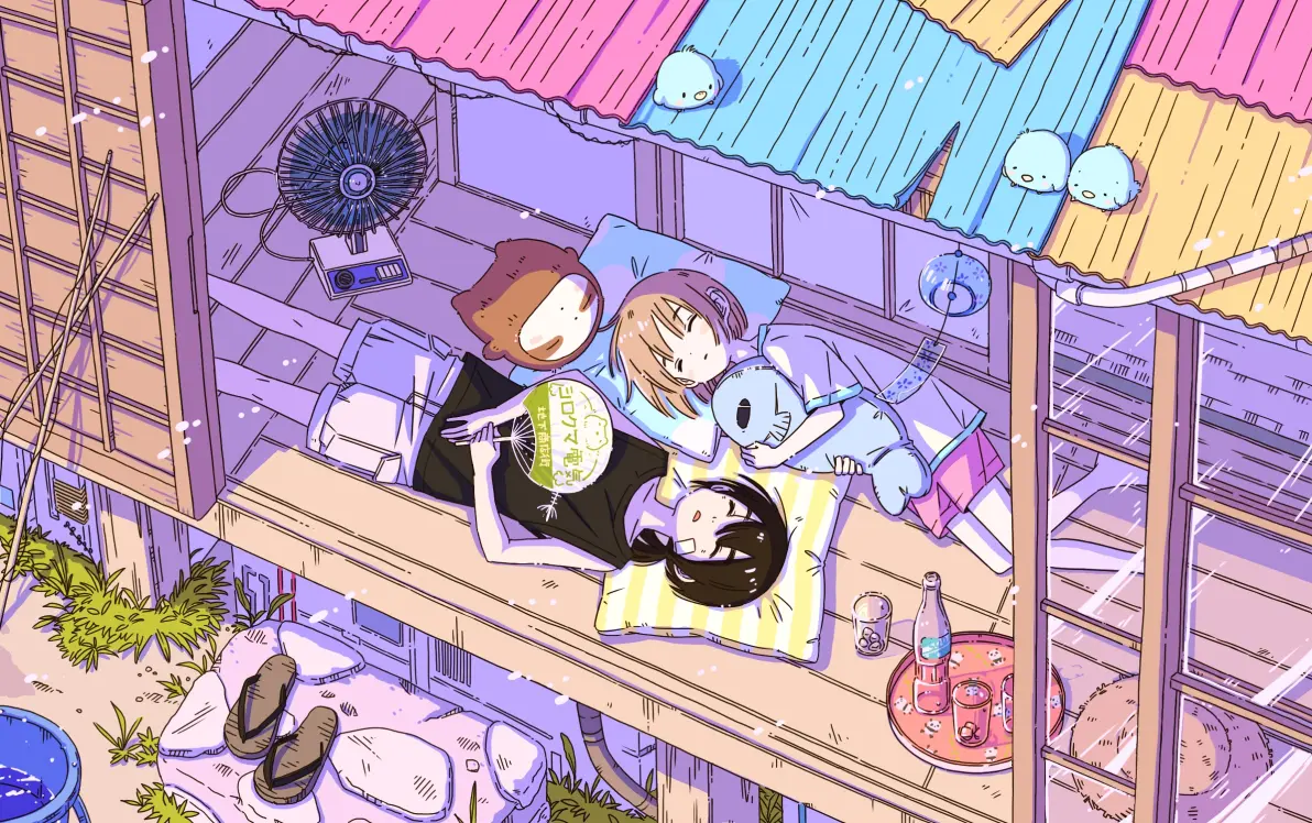 极具氛围的场所 – 廊台插画特辑