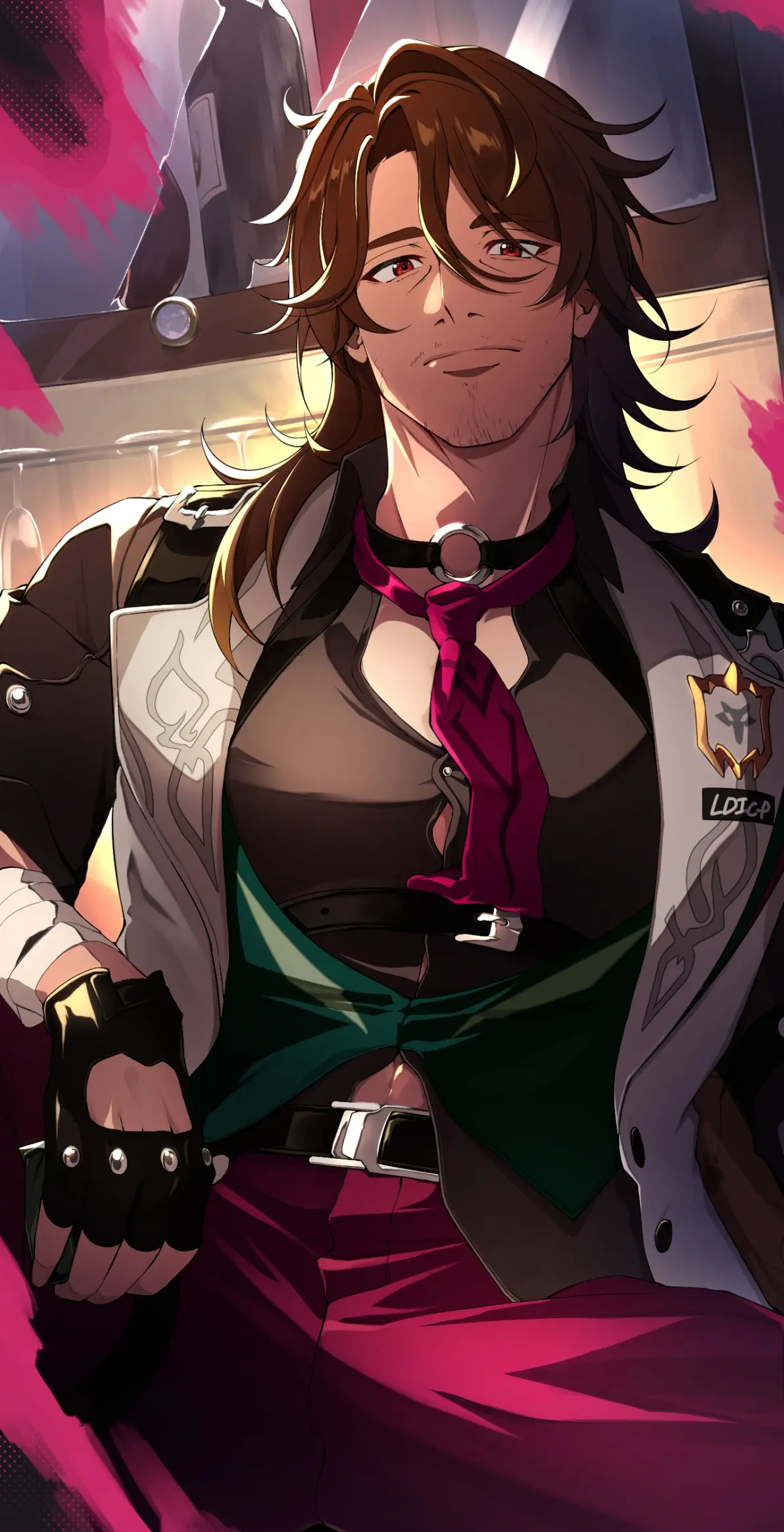 颈上的优雅 – 领带男子插画特辑