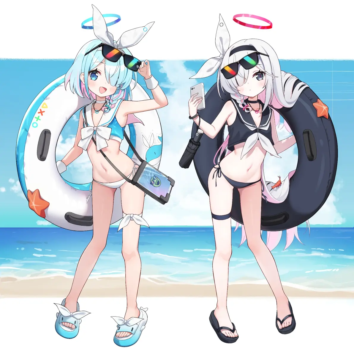 可爱水蓝翻领♡ – 水手凤穿搭插画特辑