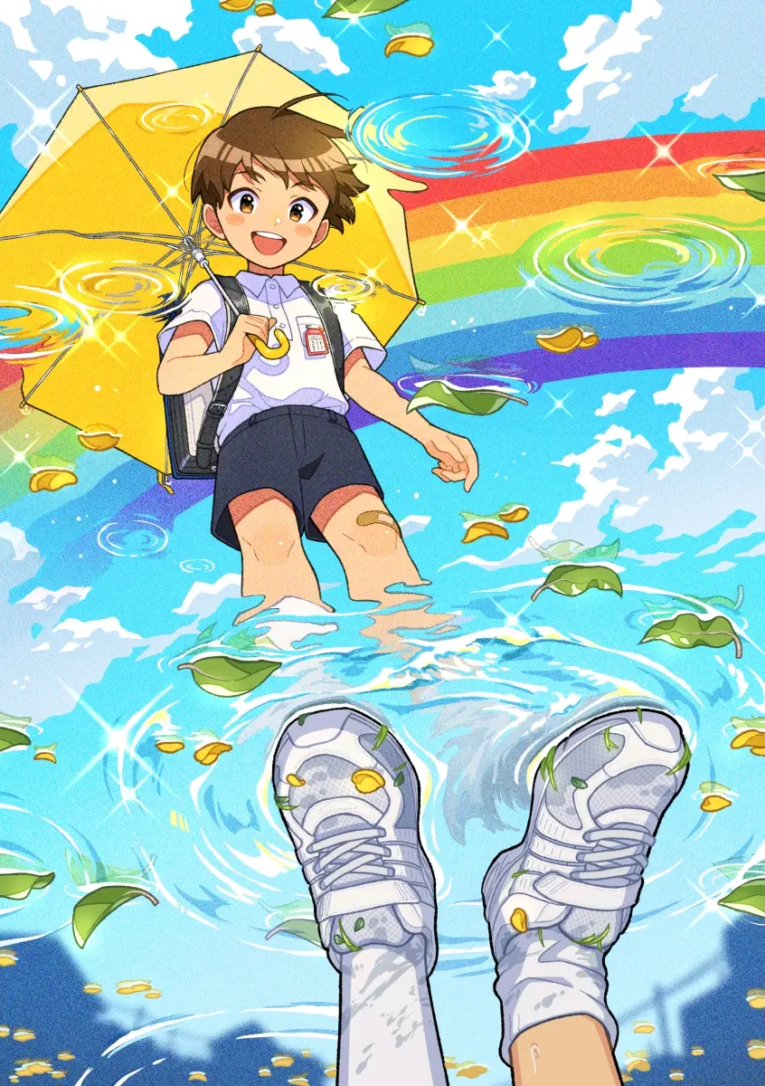 七彩拱桥♪ – 彩虹插画特辑