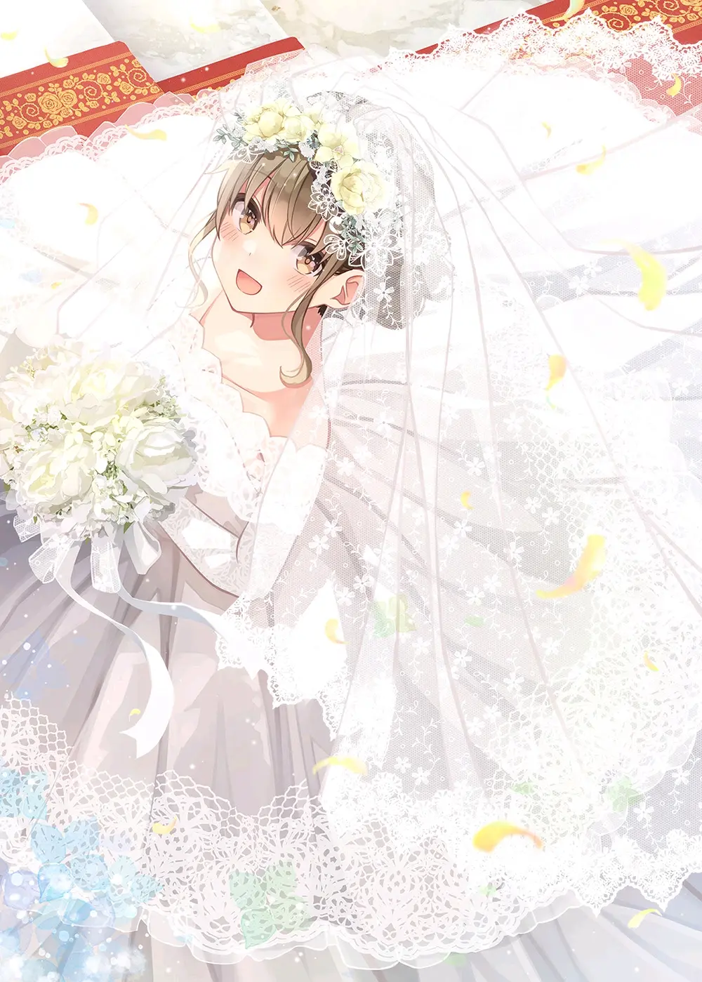 包裹幸福的瞬间♡ – 婚纱插画特辑