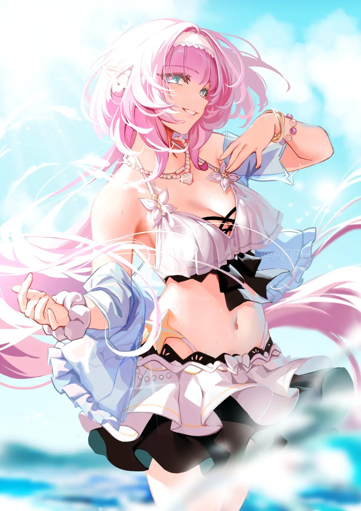 轻飘飘♡ – 荷叶边比基尼＆泳衣插画特辑