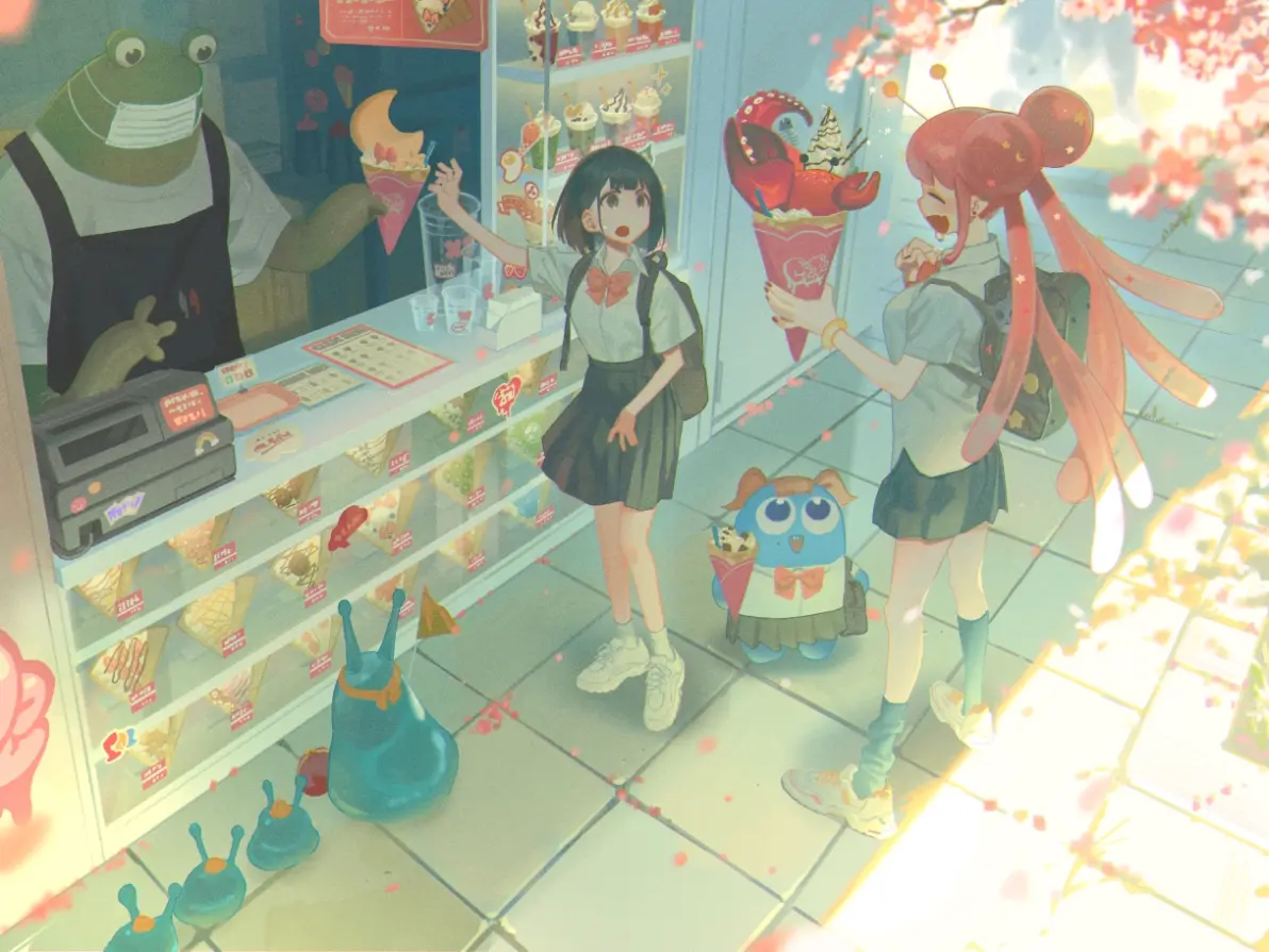 将所有甜蜜轻轻包裹♡ – 可丽饼插画特辑