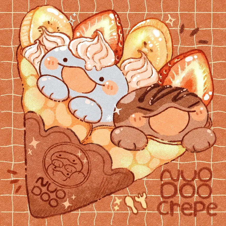 将所有甜蜜轻轻包裹♡ – 可丽饼插画特辑