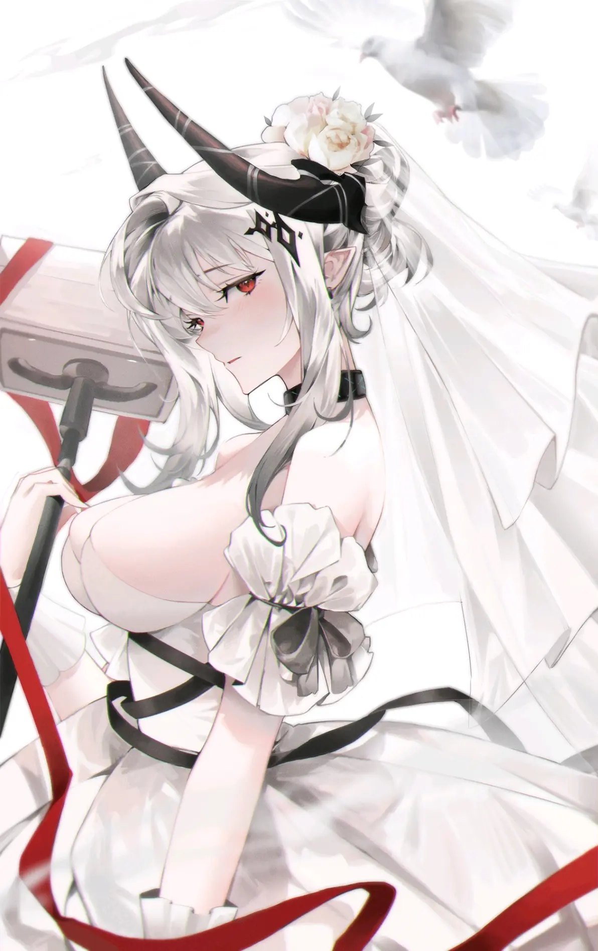 包裹幸福的瞬间♡ – 婚纱插画特辑