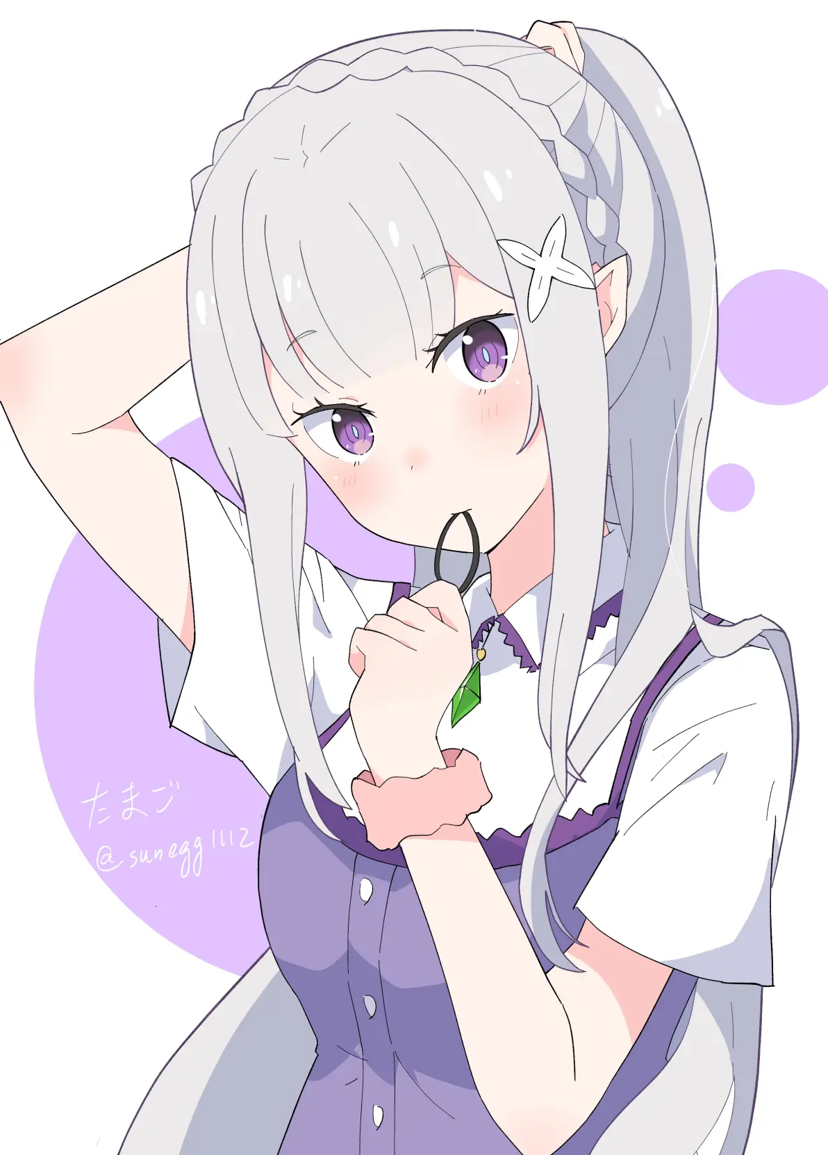 效率至上♪ – 咬着发圈插画特辑