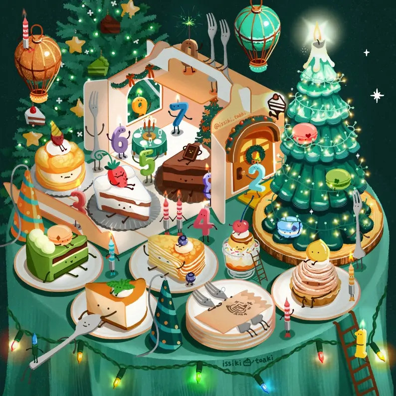 可爱又甜蜜♡ – 蛋糕插画特辑