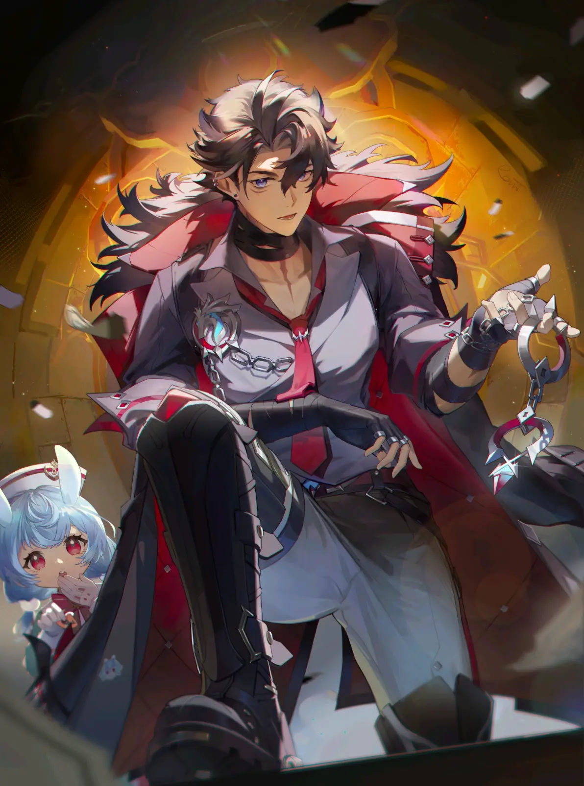 颈上的优雅 – 领带男子插画特辑