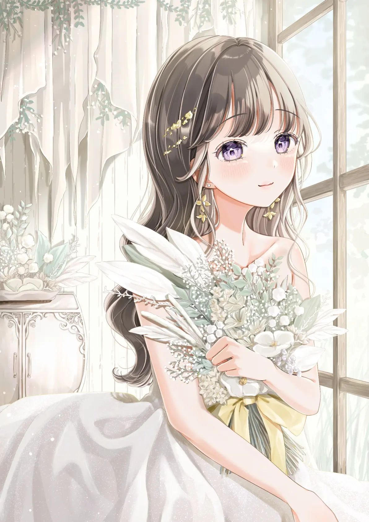 包裹幸福的瞬间♡ – 婚纱插画特辑