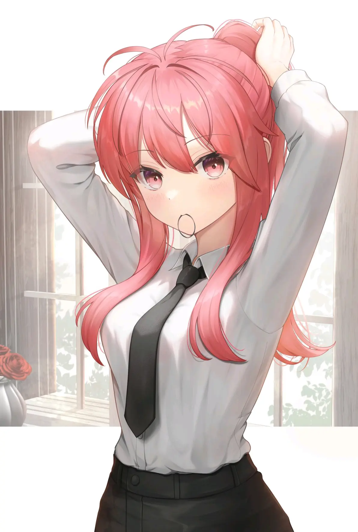 效率至上♪ – 咬着发圈插画特辑