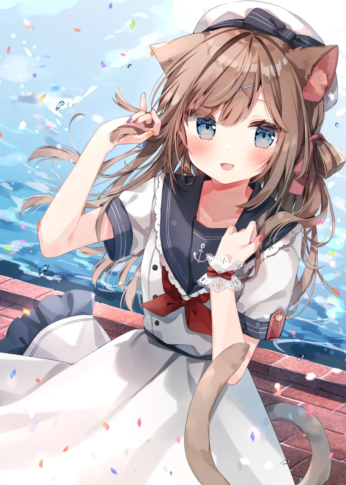 可爱水蓝翻领♡ – 水手凤穿搭插画特辑