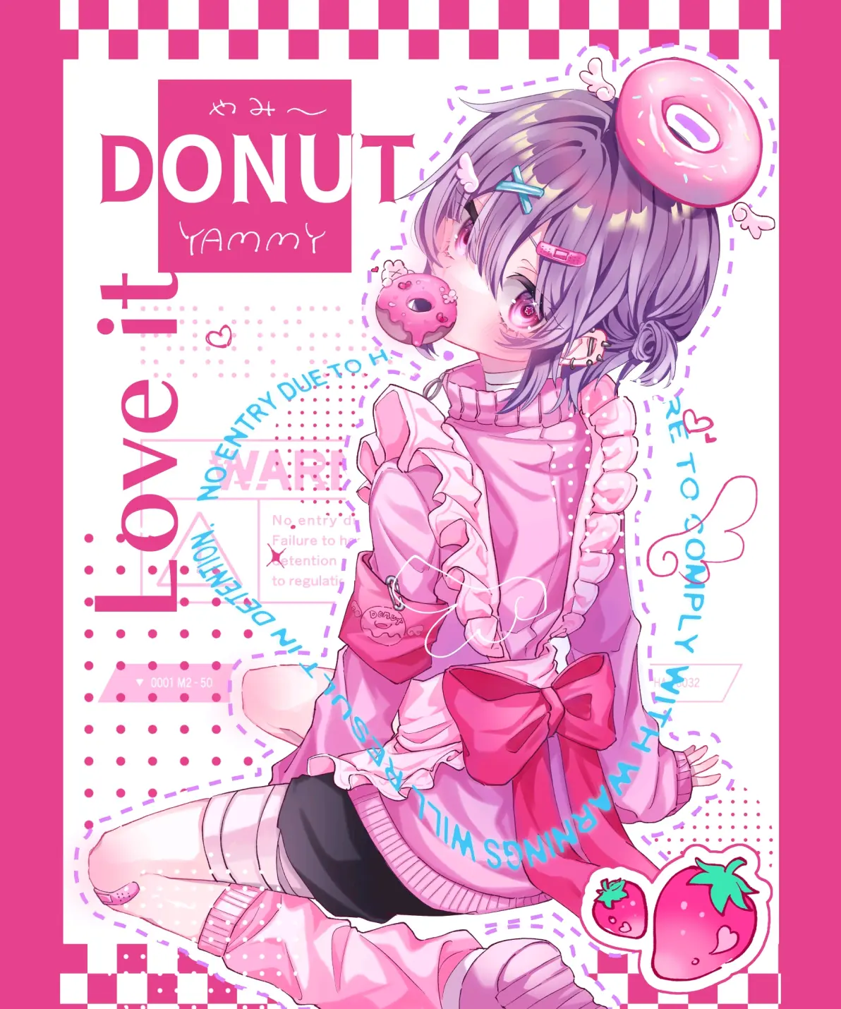 可爱造型♡ – 甜甜圈插画特辑