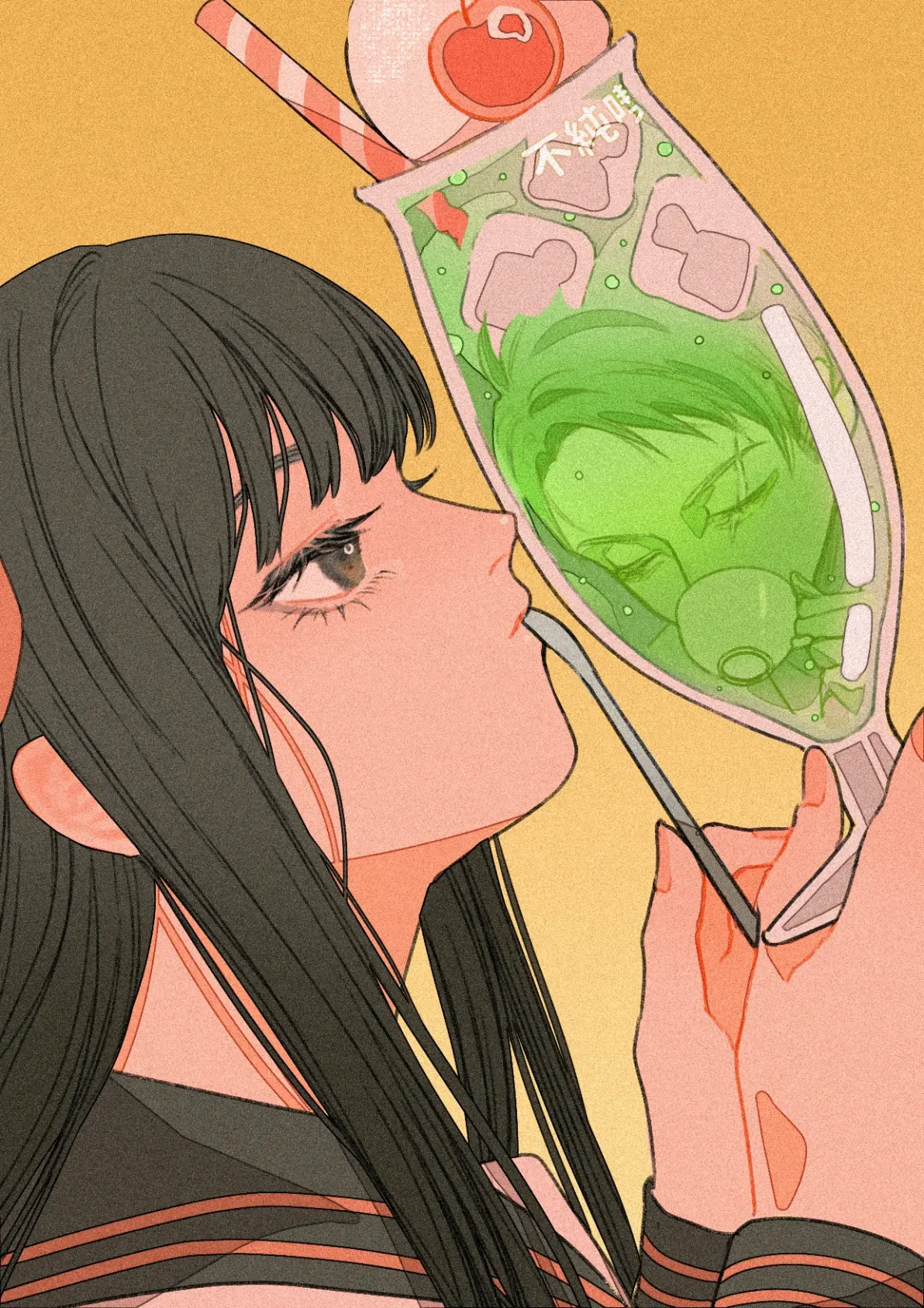 甜蜜又清爽♡ – 冰淇淋汽水插画特辑