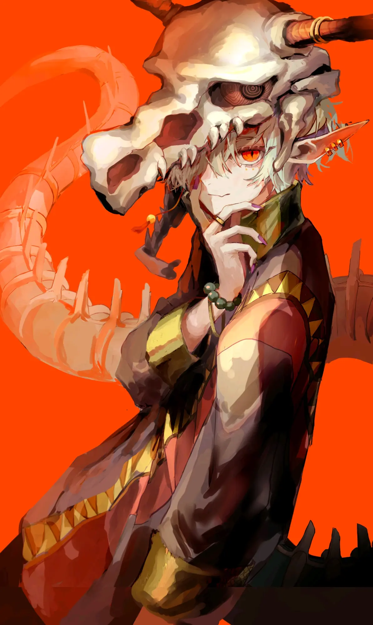 目光聚焦于指尖 – 手放嘴边插画特辑