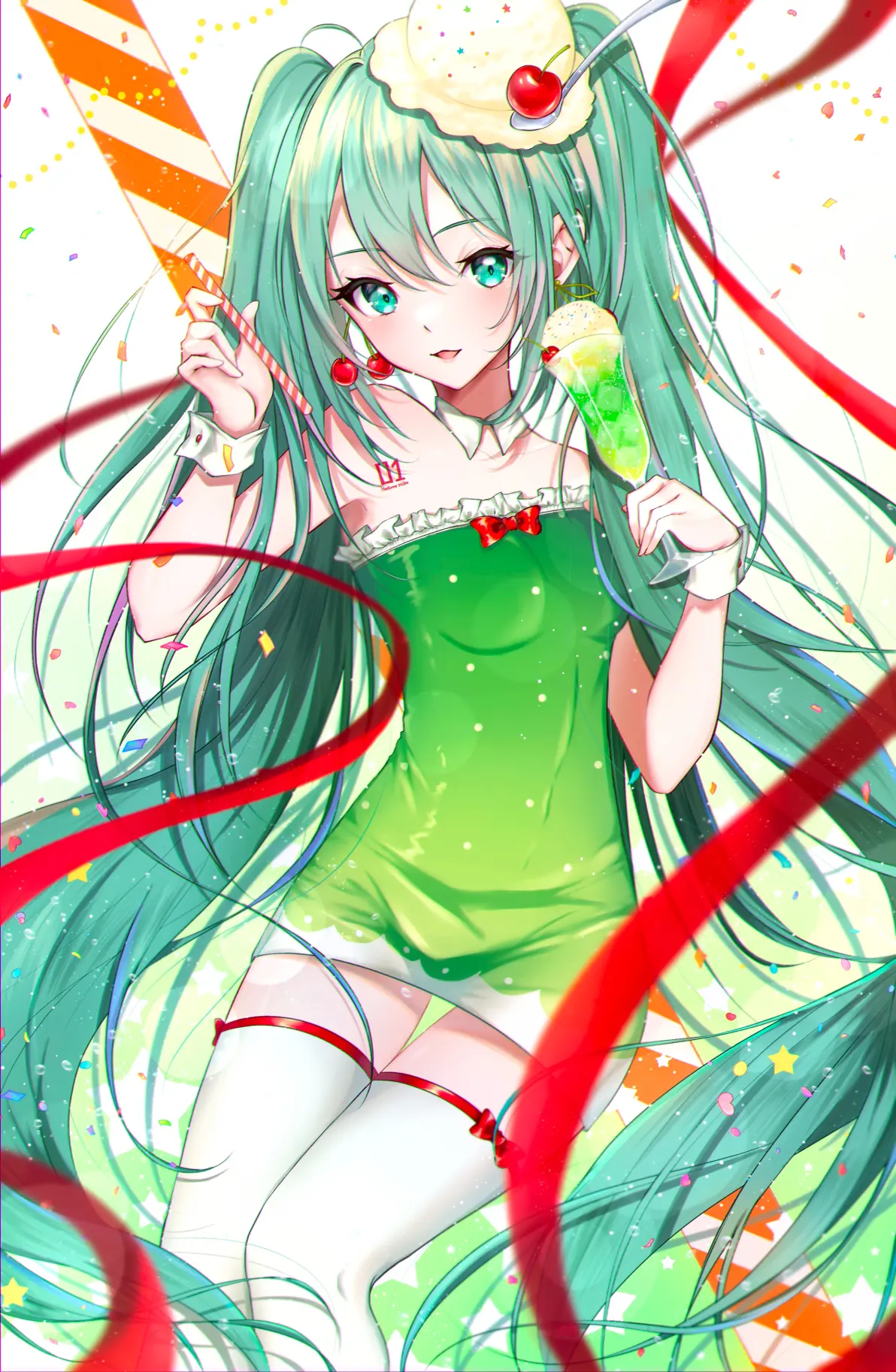 甜蜜又清爽♡ – 冰淇淋汽水插画特辑