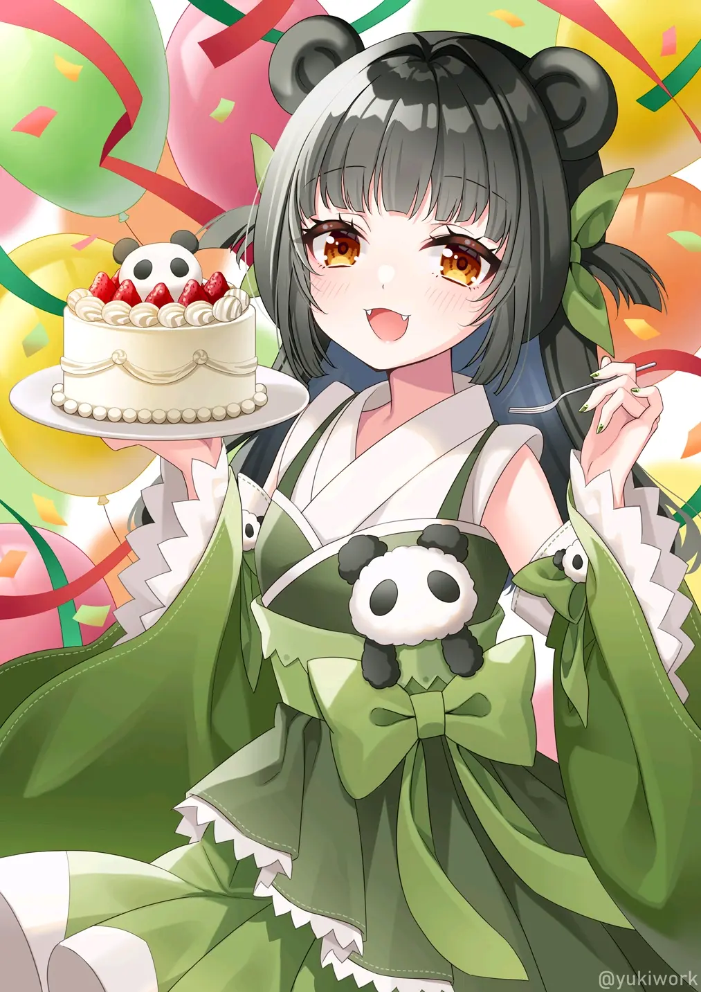 可爱满点♡ – 熊猫插画特辑