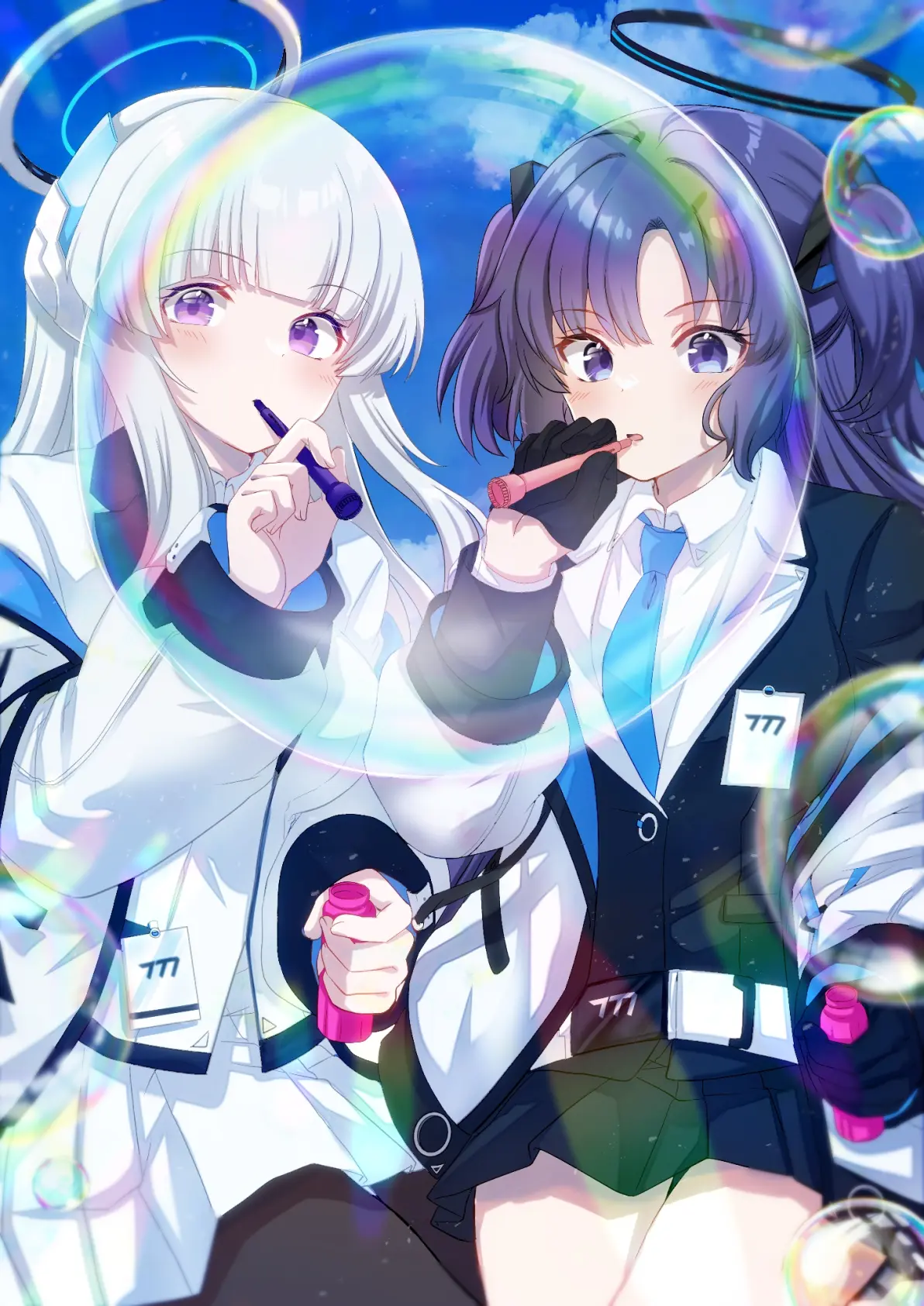 短暂的虹色光辉 – 肥皂泡插画特辑