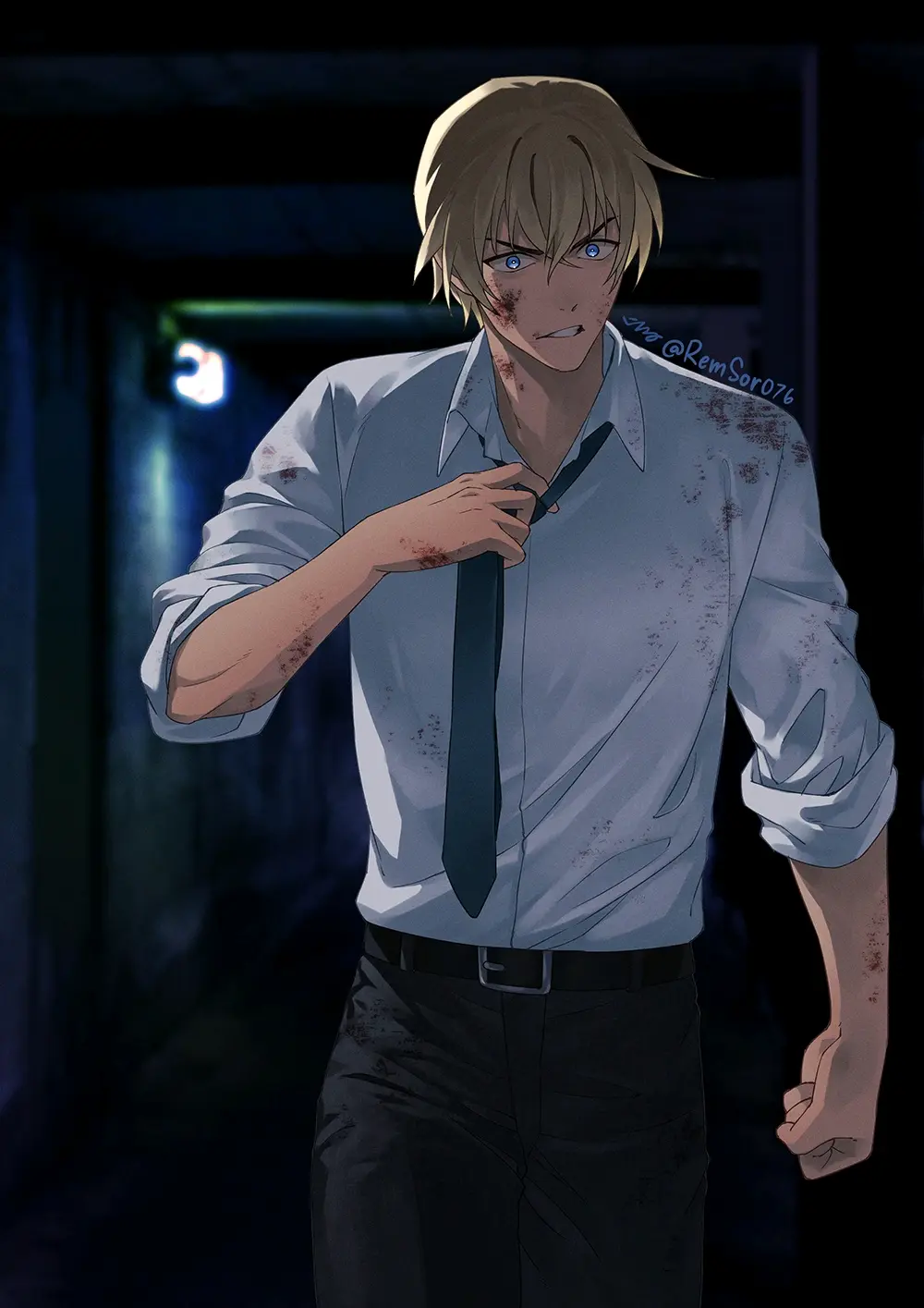 颈上的优雅 – 领带男子插画特辑