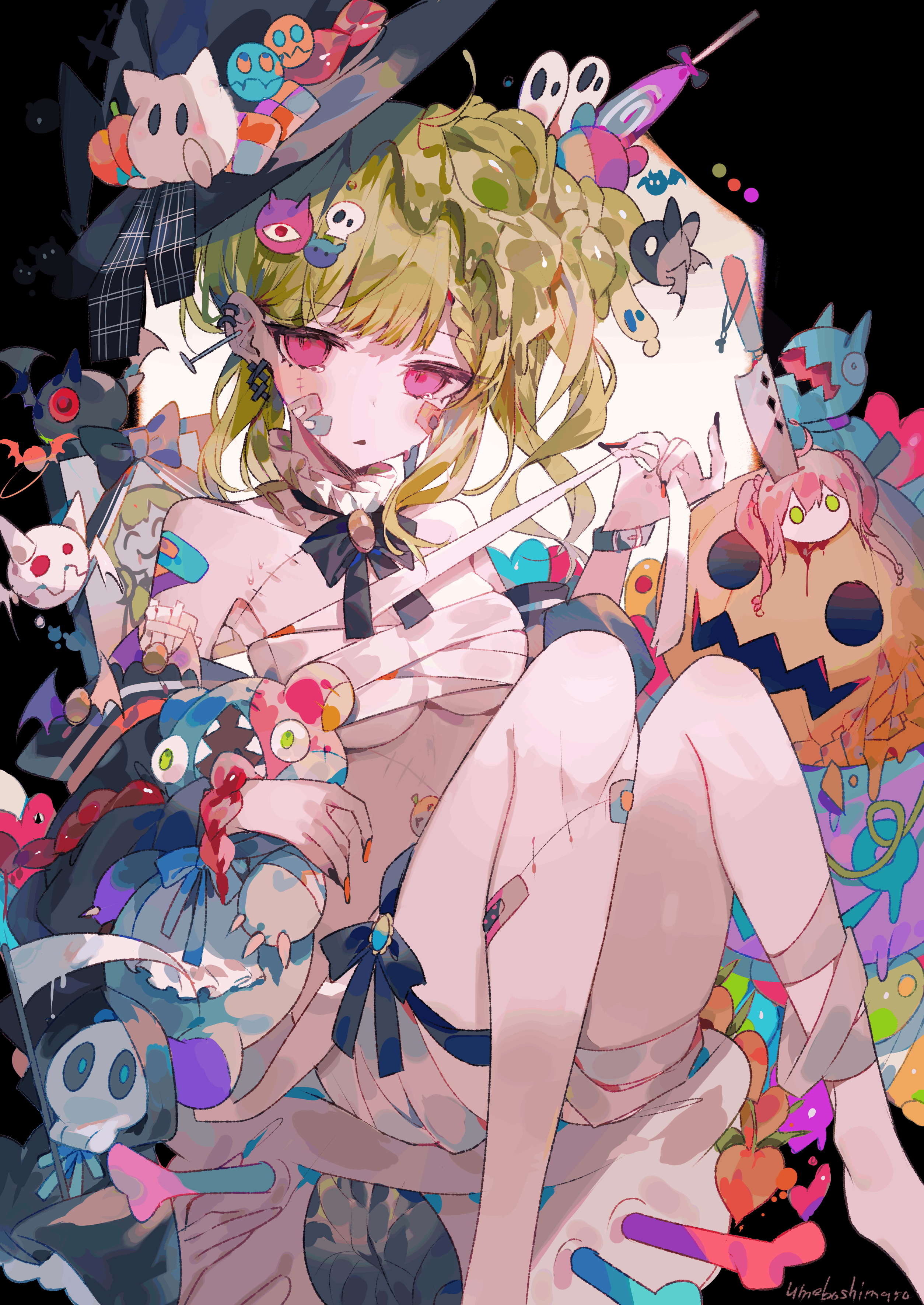 日本画师梅まろ(umemaro、umeboshimaro)的PIXIV+twitter(x)图片包