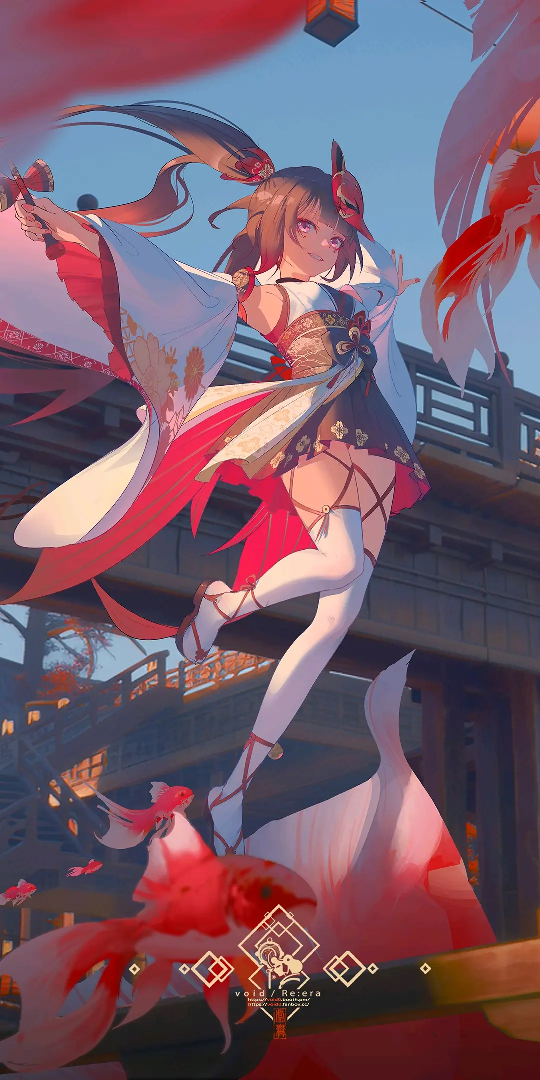 优雅泳姿 – 金鱼插画特辑