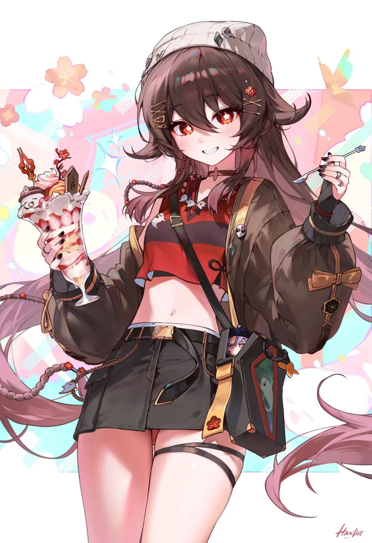 健康活力♡ – 女性肚脐插画特辑