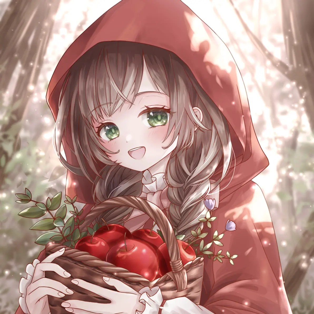 路上要小心 – 小红帽插画特辑