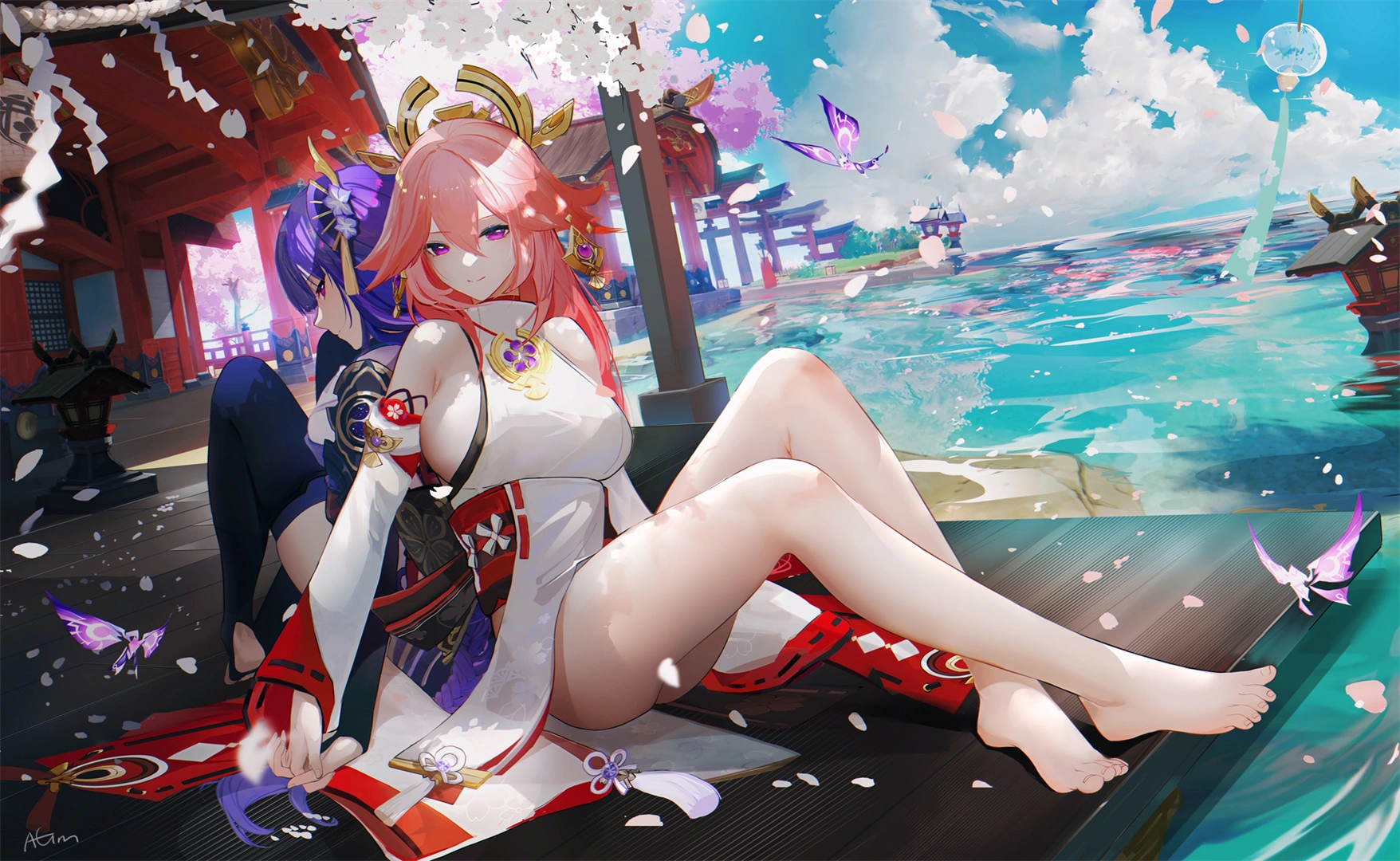 《第二期》性情多变的屑狐狸来了，原神 八重神子狐耳